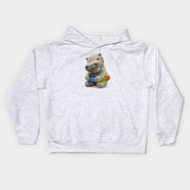 Cute Hipopótamo (Hippo) Kids Hoodie by SoloSalsero